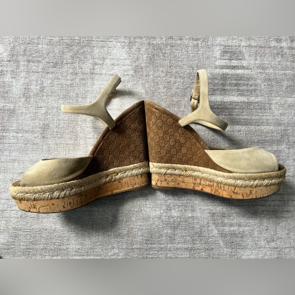 Authentic Gucci Wedges Size 38.5